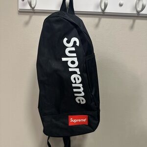 Supreme Black and Red Sling Backpack shoulder bag